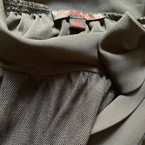 Black lace bottom beaded top size 14 australia - Picture 7 of 7